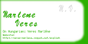 marlene veres business card